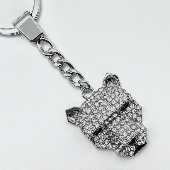 New Effy Rhinestone Panther Silver-Tone Keychain - Picture 3 of 5